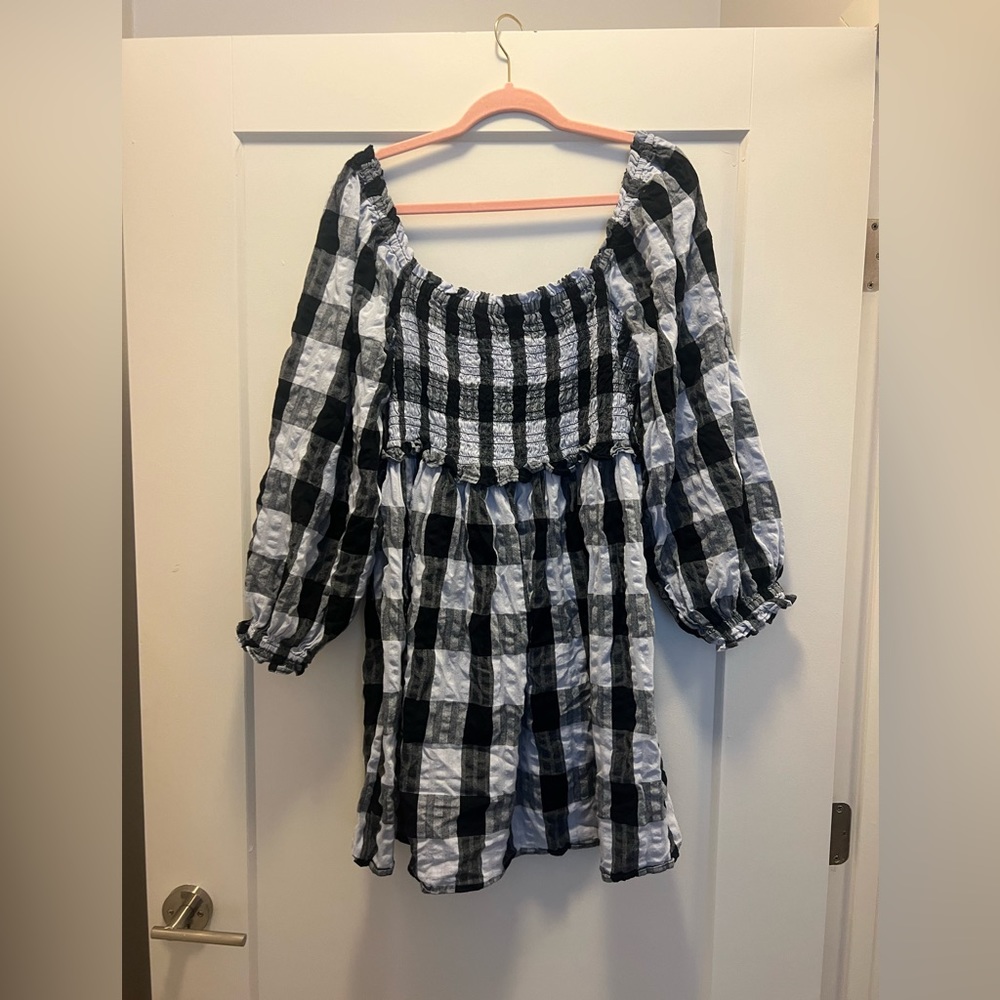 Gingham top shop dress